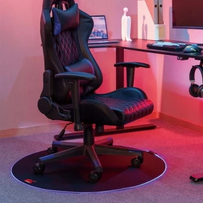 Abbildung von NanoRS Bodenschutzmatte RS171, 1 St., Gaming Stuhlmatte mit RGB Beleuchtung 100cm