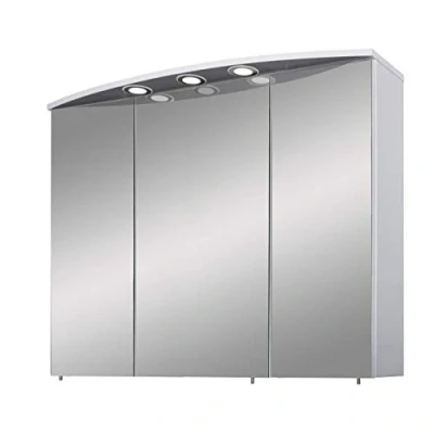 Abbildung von Schildmeyer Spiegelschrank &quot;Verona&quot;, Breite 100 cm, 3 türig, LED Einbaustrahler, Schalter /Steckdosenbox