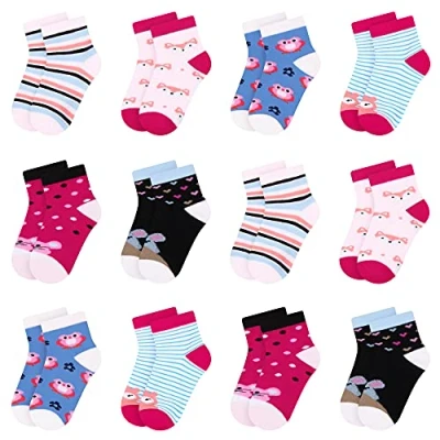 Abbildung von L&amp;K II Kurzsocken 2118 2810 (Beutel, 10/12 Paar) Socken Mädchen aus Baumwolle