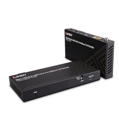 Abbildung von LINDY 150m Cat.6 HDBaseT KVM Extender, HDMI 4K60, USB 2.0 &amp; IR