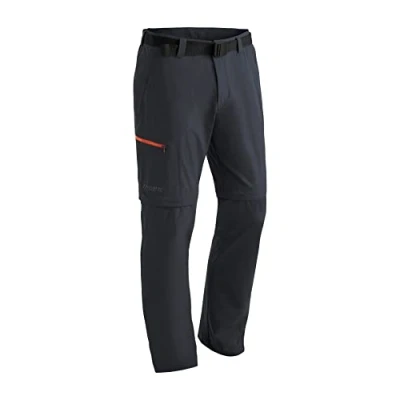 Abbildung von Maier Sports Herren Wanderhose Tajo, Zip Off Outdoor Hose, Graphite/Hollywood Gold, 58 Große Größen Lang