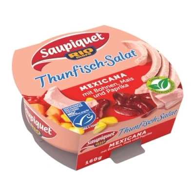 Abbildung von Saupiquet Rio Mare Thunfisch Salat Mexicana, 160g, MSC zertifiziert, Fix und fertig zubereitet, Ideal für unterwegs