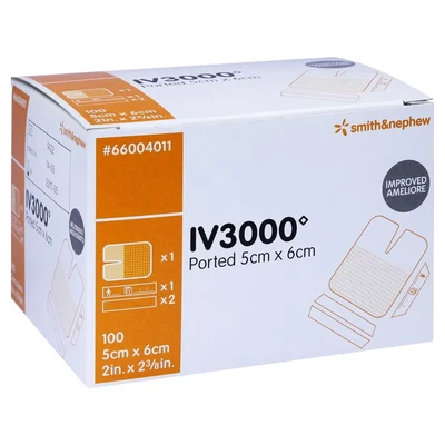 Abbildung von Opsite IV 3000 5x6 cm 1 Hand Verband 100 St