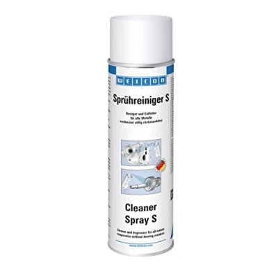 Abbildung von WEICON Sprühreiniger S, kraftvoller Spezialreiniger, 500 ml, transparent (Entfettet)