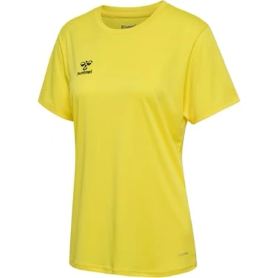 Abbildung von Hummel Essential Tshirt basic, Damen, Größe: 40, Blazing yellow