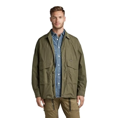Abbildung von G STAR RAW Herren Worker Oversized Overshirt, Grün (shadow olive D22924 D296 B230), L