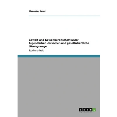 Abbildung von Gewalt und Gewaltbereitschaft unter Jugendlichen Ursachen gesellschaftliche Lösungswege