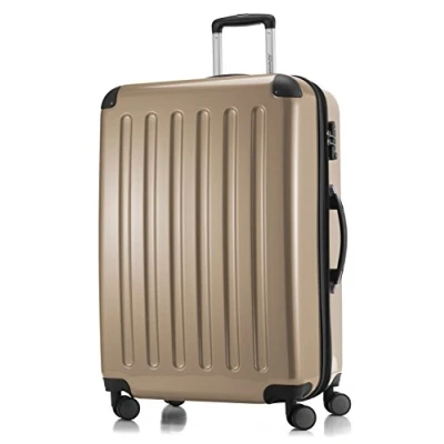 Abbildung von HAUPTSTADTKOFFER Alex Hartschalen Koffer Trolley Rollkoffer Reisekoffer Erweiterbar, 4 Rollen, TSA, 75 cm, 119 Liter, Champagner