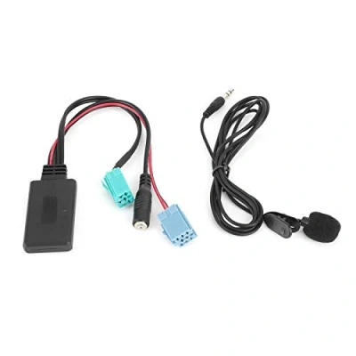 Abbildung von e60 Aux nachrüsten,clio 3 bluetooth,Tbest Clio Bluetooth,Freisprecheinrichtung Bluetooth Adapter,Scenic 2 Adapter,Auto O Adapter,6 Pin Okabel Auto Stereo In Adapter Mit Mikro