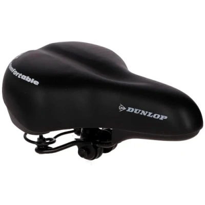 Abbildung von Dunlop Fahrradsattel Fahrradsitz Gelsattel Tourensattel, Schwarz