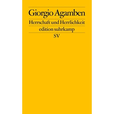 Abbildung von Herrschaft und Herrlichkeit: Zur theologischen Genealogie von Ökonomie Regierung. Homo sacer II.2 (edition suhrkamp)