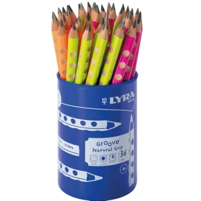 Abbildung von LYRA Groove Jumbo Graphitstift, neon lackiert, RD36