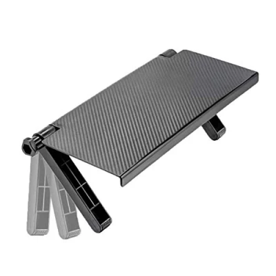 Abbildung von Jieddey Bildschirmregal,TV Regal Einstellbares Bildschirm Oberes TV Ständer Verstellbarer Faltbare Ablageregal Klappbarer Monitor Top Regalregal Organizer für Flachbildfernseher Schwarz