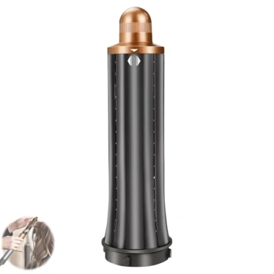 Abbildung von 30 mm Kurzhaar Lockenfässer für Dyson Airwrap Styler Aufsatz, 2 in 1 Styler, kurze Haarfässer, automatische HS01 HS05, Gold