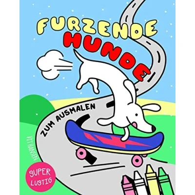 Abbildung von Furzende Hunde zum Ausmalen: Das super lustige Malbuch für Hundeliebhaber Malen und entspannen Kinder Erwachsene