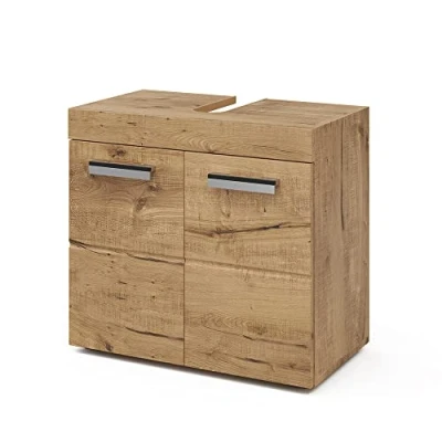 Abbildung von Vicco Waschbeckenunterschrank Luna, Eiche, 60 x 56 cm (1 St., Badschrank)