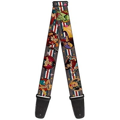 Abbildung von buckle down gs wjl032 Gitarrengurt DC Bombshell Pinup Mädchen, 5,1 cm breit &amp; 73,7137,2 Länge