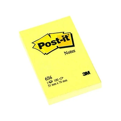 Abbildung von Postit Haftnotizen, 51 x 76 mm, gelb 3134375014182