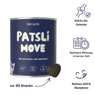 Abbildung von Gelenke Katze Snack mit Grünlippmuschel, MSM &amp; Kollagen Nahrungsergänzungsmittel Pflanzlich gut verträglich Tierärztlich entwickelt
