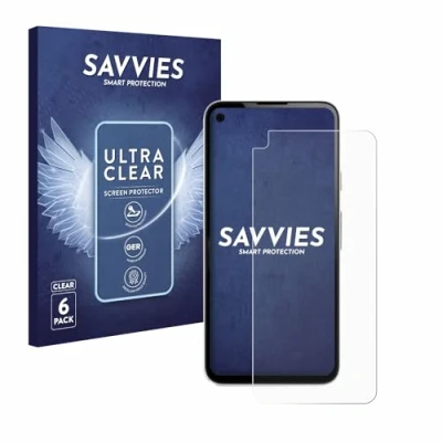 Abbildung von Savvies 6 Stück Schutzfolie für Google Pixel 4a Displayschutz Folie Ultra Transparent