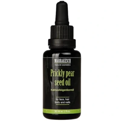 Abbildung von Bio Kaktusfeigenkernöl kaltgepresst 30ml Flasche mit hygienischer Pipette 100% reines nativ, Vegan Gesichtsöl Kosmetik für Körper, Haar, Haut &amp; Nägel Tierversuchsfrei Fair Trade