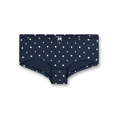Abbildung von Sanetta Mädchen Cutbrief Dunkelblau Dots Hochwertige und nachhaltige Unterhose für aus Baumwolle. Unterwäsche 140