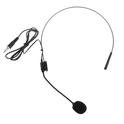 Abbildung von MagiDeal Schwarz Back Elektret Kopfbügelmikrofon Kopfbügel Mikrofon Headset