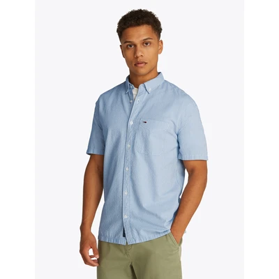 Abbildung von Tommy Jeans Seersucker Hemd Colorado blue, Herren, Größe: Small, blue