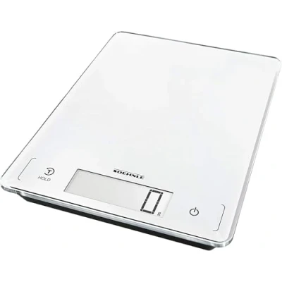 Abbildung von Soehnle Küchenwaage Page Profi 300, digitale Küchenwaage, Gewicht bis zu 20 kg, Haushaltswaage mit Sensor Touch, elektronische Waage inkl. Batterien, extragroße Wiegefläche, beleuchtete LCD Anzeige