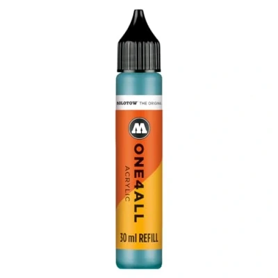 Abbildung von Molotow One4All Refill Acryl 30ml (Tinte zum Nachfüllen von Acrylmarkern, hochdeckend und permanent, schnell trocknend, für fast alle Untergründe) 254 olympiablau