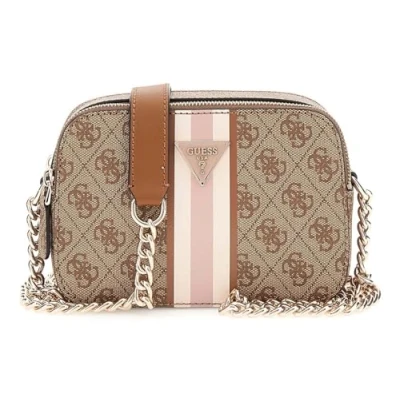 Abbildung von Guess Noelle Crossbody Camera Umhängetasche, Damen, Größe: One Size, Latte