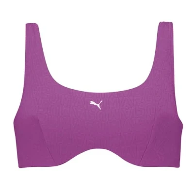 Abbildung von Puma SWIM Women Scoop Bikinitop, Damen, Größe: Small, Purple