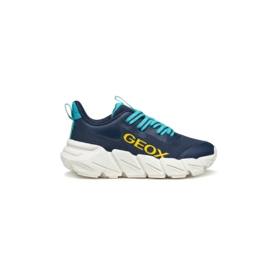 Abbildung von Geox Flexyper Sneaker low für Kinder, Größe: 28, Navy light blue Schuhe