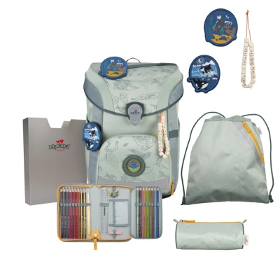 Abbildung von DerDieDas ErgoFlex Easy ECO Set Grey Planet Schulrucksack