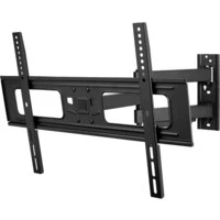 Abbildung von One WM2651 For All TV Wandhalterung, Schwenkbar 180, Neigbar, Ausziehbare Fernseher Halterung Curved 4K OLED QLED LED Flachbildfernseher 32 bis 84 Zoll VESA 200x200 600x400, Schwarz