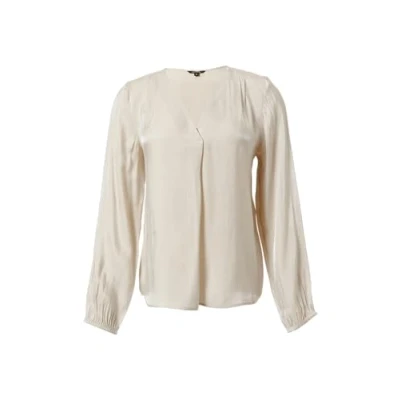Abbildung von comma FAÇON À Paillettes Bluse, Damen, Größe: 46, Beige