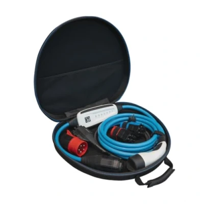 Abbildung von NRGkick 32A 10m Set Optimal Mobile Wallbox ohne Installation Ladegerät für Elektrofahrzeuge inkl. 5Pol, 16A 3Pol, Typ E+F “Schuko 13A (EU) und Transporttasche