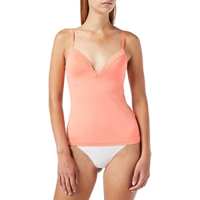 Abbildung von Sloggi Damen Wow Embrace Bra Shirt01 BH Shirt, Undurchsichtige, Orange (Orange Light Combination M017), No Aplica (Herstellergröße: S)