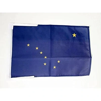 Abbildung von AZ FLAG Flagge Alaska 45x30 cm Mit Kordel Bundesstaat Fahne 30 x 45 Flaggen