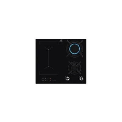 Abbildung von Electrolux KDI641723K Einbauherd, Kombination, 2 Gasbrenner, Induktionszonen, Schwarz