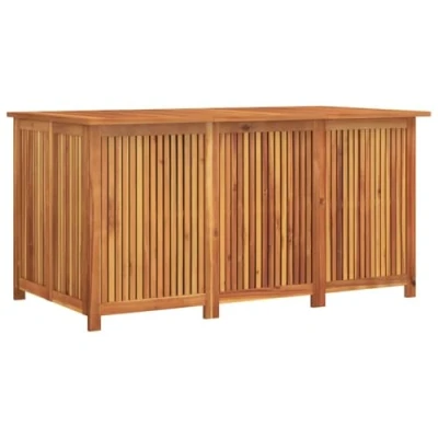 Abbildung von vidaXL Gartenbox, Aufbewahrungsbox mit viel Stauraum, Auflagenbox wasserfestem Beutel, Kissenbox Deckenbox Gartenaufbewahrungsbox, Massivholz Akazie