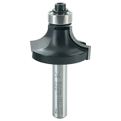 Abbildung von ENT 14296 Abrundfräser HW, Schaft (S) 8 mm, Durchmesser (D) 32,7 NL 16 R 10 SL 32 mit Kugellager
