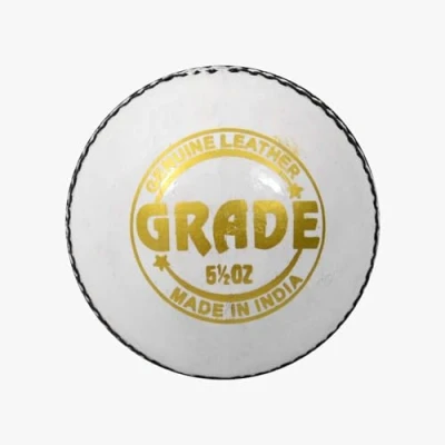 Abbildung von DSC Grade Leder Cricket Ball (Weiß. Club) Wasserdichtes