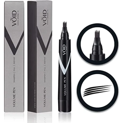 Abbildung von VOID Homme Bartstift (Schwarz) Herren Bartfüller und Bartstift, Bart Farbe Schwarz zum Füllen, stift färben schwarz, Wasserfester Mens Beard Pen