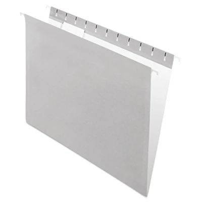 Abbildung von Pendaflex Hängemappen aus recyceltem Material, Briefgröße, grau, 1/5 Schnitt, 25/BX (81604)