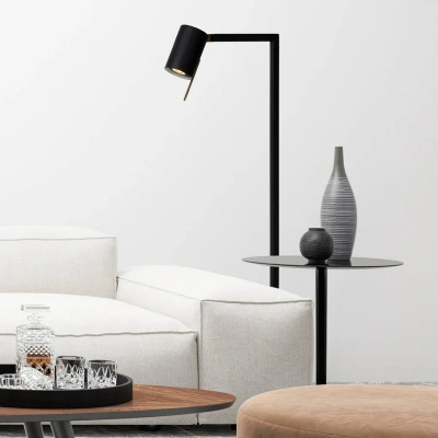 Abbildung von LUCIDE LESLEY Stehlampe Mit Leselampe 1xGU10 Schwarz