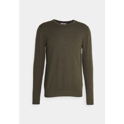Abbildung von Jack &amp; Jones Jjeemil CREW NECK NOOS Strickpullover, Herren, Größe: XS, Olive night