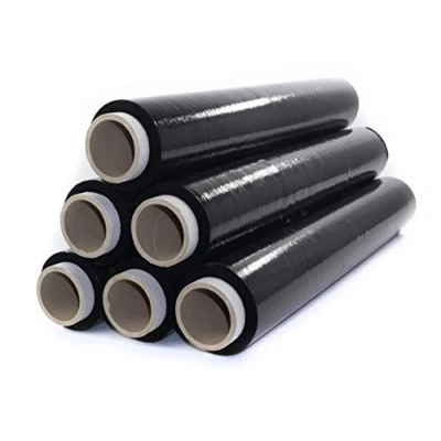 Abbildung von Netuno 6x schwarze Stretchfolie 23my 500 mm 1,5 kg Palettenfolie Wickelfolie PE Handstretchfolie Cast Film schwarz Strech Folie Packfolie Verpackungsfolie Umzugsfolie Plastikfolie Stretch