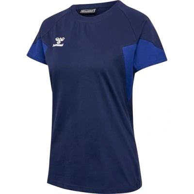 Abbildung von hummel Damen Hmltravel S/S Woman T Shirt, Marine, L EU