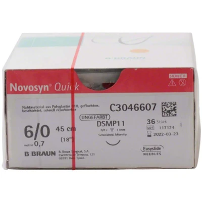 Abbildung von Novosyn QUICK 6/0 DSMP11 0,45m